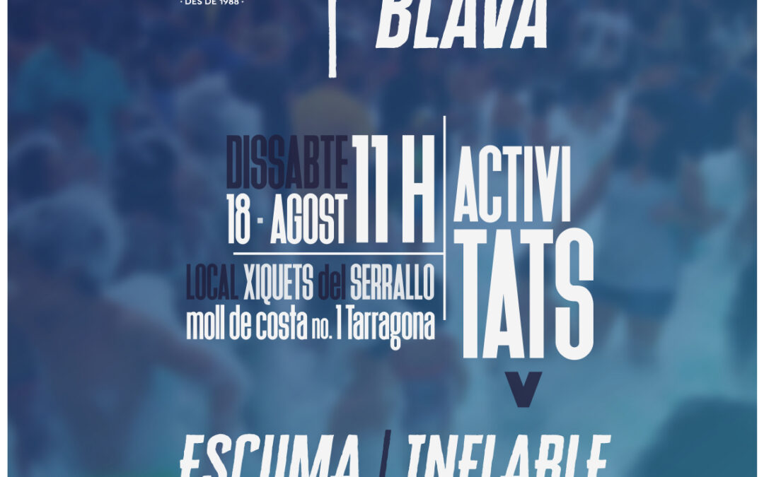 Arriba la Festa de l’escuma blava!