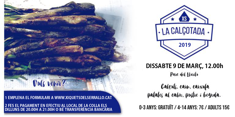 Apunta’t a la calçotada dels Xiquets del Serrallo!