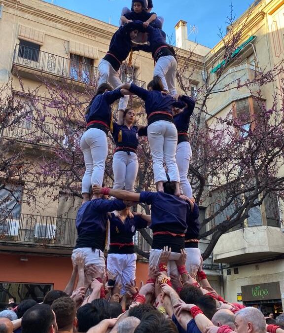 Els primers castells de la temporada a la diada de la Farinera
