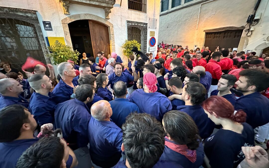 Repetim els tres castells de set i mig del Carme a la Riera de Gaià