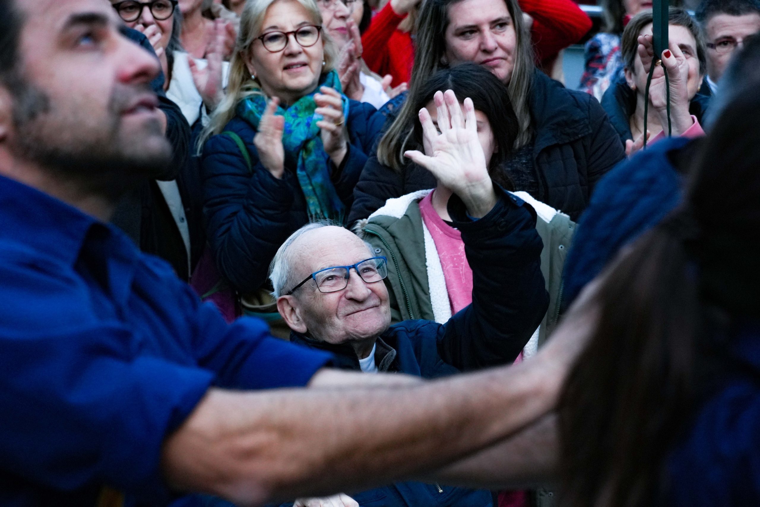 Els Xiquets del Serrallo acomiaden Mossèn Xavier Fort, fundador i president honorífic de la colla