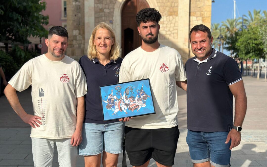 Els Xiquets del Serrallo apadrinen un vestit dels Diables Voramar pel seu 35è aniversari